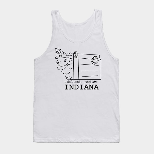 A funny map of Indiana 2 Tank Top by percivalrussell